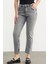 Straight Comfort Fit Jean Pantolon - Açık Gri 3