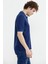 Polo Yaka Kısa Kol Triko T-Shirt - Lacivert 4
