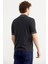 Polo Yaka Kısa Kol Pamuk Triko T-Shirt - Antrasit 5
