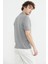 Polo Yaka Kısa Kol Pamuk Triko T-Shirt - Gri 5