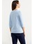 Neon Ip Detaylı Çizgili T-Shirt - Mavi 5