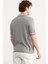 Renk Kombinli Cepli Koton Triko T-Shirt - Gri 5