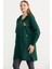 Taş Detaylı Kapüşonlu Tunik Sweatshirt - Yeşil 3