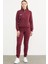 Fermuarlı Jogger Eşofman Takım - Bordo 5