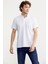 Slim Fit Düğmeli Polo Yaka T-Shirt - Beyaz 2