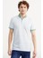Slim Fit Polo Yaka Desenli T-Shirt - Yeşil 1