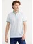Slim Fit Polo Yaka Desenli T-Shirt - Yeşil 2