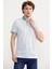 Slim Fit Polo Yaka Desenli T-Shirt - Yeşil 3