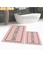 Dijital Baskılı Kaymaz Taban Yıkanabilir Ikili Banyo Paspas Klozet Takımı, V-Klozet-06-Pembe, 1