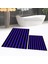 Dijital Baskılı Kaymaz Taban Yıkanabilir Ikili Banyo Paspas Klozet Takımı, V-Klozet-50-Mor, 2