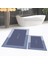 Dijital Baskılı Kaymaz Taban Yıkanabilir Ikili Banyo Paspas Klozet Takımı, V-Klozet-03-Mavi, 1