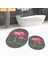 Dijital Baskılı Kaymaz Taban Yıkanabilir Oval Ikili Banyo Paspas Klozet Takımı, V-O-Klozet-30-Gri, 2