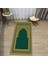 Dijital Baskılı Yıkanabilir Hediyelik Namazlık Seccade Halı, V-Seccade-07-Yeşil, 2