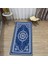 Dijital Baskılı Yıkanabilir Hediyelik Namazlık Seccade Halı, V-Seccade-40-Mavi, 1