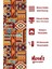 Etnik Kilim Desenli Süet Kumaş Dertsiz Oval Masa Örtüsü 3
