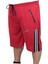 Mocgrande Erkek Büyük Beden Kapri Şort Extreme 24641 Kırmızı 2
