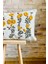 Home Punch Işlemeli Tekli Dekoratif Papatya Desen Kırlent Kılıfı (Panç) 3
