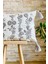 Home Punch Işlemeli Tekli Dekoratif Papatya Desen Kırlent Kılıfı (Panç) 3
