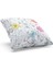 Çift Tarafı Baskılı Flower Line-2 Desenli Süet Kırlent Kılıfı 2