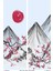 Blossom Japan 2 Desenli Süet Oturma Odası Salon Fon Perde Baskılı Ekstrafor Büzgü 2 Kanat PRD-1107 2