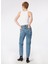 Yüksek Bel Düz Paça Regular Fit Açık Bej Kadın Denim Pantolon L30U021851-CAROL 5