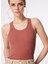 U Yaka Haki Kadın T-Shirt L241615A95-Kolsuz T-Shirt 4