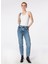 Yüksek Bel Düz Paça Regular Fit Açık Bej Kadın Denim Pantolon L30U021851-CAROL Jean Pantolon 2
