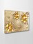 3D Modern Dekoratif Gold Çiçek Misafir Odası Tablosu Kanvas Tablo 50 x 35 cm ( Özel Ölçü Siparişleriniz İçin Mesaj Atınız. ) 2