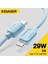 CE/FC/ROHS Lisanslı 29W PD Type-C To iphone Lightning Süper Hızlı Şarj ve Data Kablosu Örgülü Sağlam 3