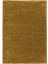 Yumuşak Yüksek Havlı 30 mm Shaggy Salon Halısı Düz Gold Dore Altın Renkli 4