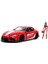 1:24 Jada Mirya Sterling ve Toyota Supra Figürlü Araba Seti 1