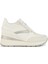 Kadın Beyaz Zosma Kalın Tabanlı Bağcıklı Deri Sneaker D368LA08504C1000 1