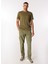 Haki Erkek Bisiklet Yaka T-Shirt D4SM-TST3294 2