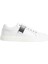 Beyaz Erkek Sneaker Low Top Lace Up W/ Iconıc Plaque 1