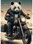 Karizma Tablo Ahşap Mdf Puzzle Yapboz Motorcu Panda 500 Parça 50*70 cm 1