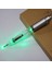 2 Adet Renkli Işık Stili Siyah Metal LED Tükenmez Kalemler Elektronik Glow Light Up Kalem Tıklayın El Feneri Ekstra Doldurmalı ve Pilli Kalemler (Yurt Dışından) 5