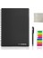 Siyah Stil A5 Newyes A5 Akıllı Yeniden Kullanılabilir Defter Silinebilir Wirebound Defter Bulut Depolama Uygulaması Kağıtsız Su Geçirmez Ciltli Günlüğü Kitap Hediyeler (Yurt Dışından) 2