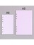 Çizgi Pembe Tarzı A5 Mınkyeets Renkli Pembe Mor A5 A6 Defter Kağıdı Dolum Spiral Binder Indeks Sayfa Içi Günlük Aylık Haftalık Gündem (Yurt Dışından) 5