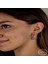 Swarovski Crystal Taşlı Gümüş Yeşil Taşlı Damla Sallantılı Kadın Küpe 2