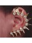 Bir Altın Moda Kristal Küpe Punk Perçin Kulak Manşet Klip Trendy Kakma Rhinestones Alaşım Earuffs Gotik Parti Takı Klip Küpe (Yurt Dışından) 3