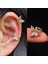 1b 1 Adet Helix Kıkırdak Kabuklu Sahte Piercing Olmadan Kulak Manşetleri Earuff Wrap Kaya Küpe Manşet Hiçbir Piercing Kadın Klip Ayarlanabilir (Yurt Dışından) 1