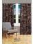 Hitit Figure 1 Desenli Süet Oturma Odası Salon Fon Perde Baskılı Ekstrafor Büzgü 2 Kanat PRD-1013 3