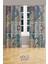 Mosque Tiles 4 Desenli Süet Oturma Odası Salon Fon Perde Baskılı Ekstrafor Büzgü 2 Kanat PRD-1087 2