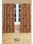Ethnic Rugs Desenli Süet Oturma Odası Salon Fon Perde Baskılı Ekstrafor Büzgü 2 Kanat PRD-1019 2