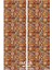 Ethnic Rugs Desenli Süet Oturma Odası Salon Fon Perde Baskılı Ekstrafor Büzgü 2 Kanat PRD-1019 3