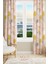 Xero Floral 1 Desenli Süet Oturma Odası Salon Fon Perde Baskılı Ekstrafor Büzgü 2 Kanat PRD-1081 1