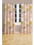 Xero Floral 1 Desenli Süet Oturma Odası Salon Fon Perde Baskılı Ekstrafor Büzgü 2 Kanat PRD-1081 2