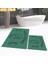 Dijital Baskılı Kaymaz Taban Yıkanabilir Ikili Banyo Paspas Klozet Takımı, V-Klozet-11-Yeşil, 1