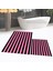 Dijital Baskılı Kaymaz Taban Yıkanabilir Ikili Banyo Paspas Klozet Takımı, V-Klozet-50-Pembe, 2