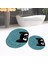 Dijital Baskılı Kaymaz Taban Yıkanabilir Oval Ikili Banyo Paspas Klozet Takımı, V-O-Klozet-40-Mavi, 2